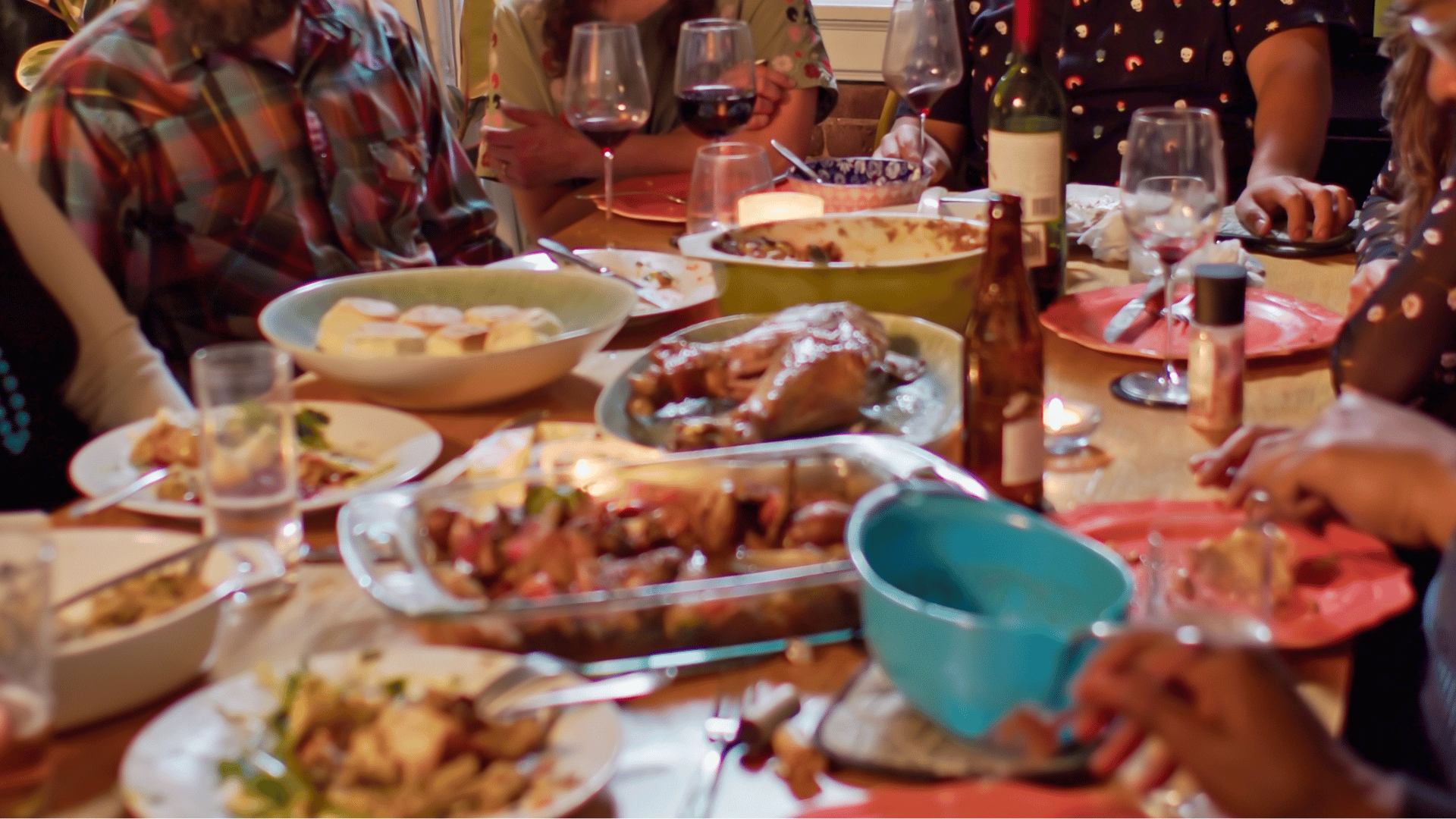 Cozy fall table with shared dishes and recipe cards for a private recipe club